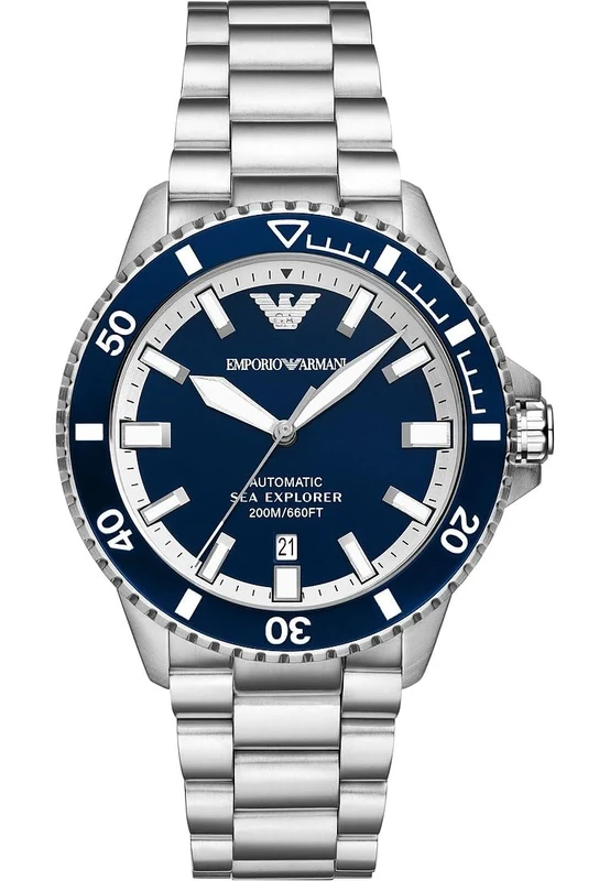 Emporio Armani Men's Analog Automatic Watch with Stainless Steel Strap AR60079