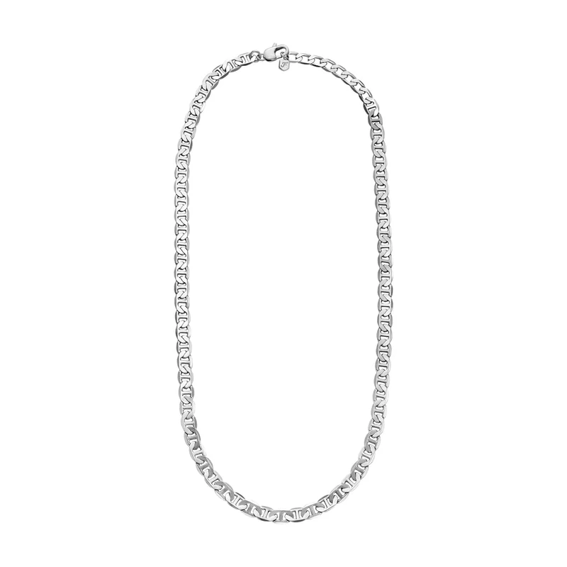 Fossil Unisex Heritage Silver Stainless Steel Necklace, JA7238040
