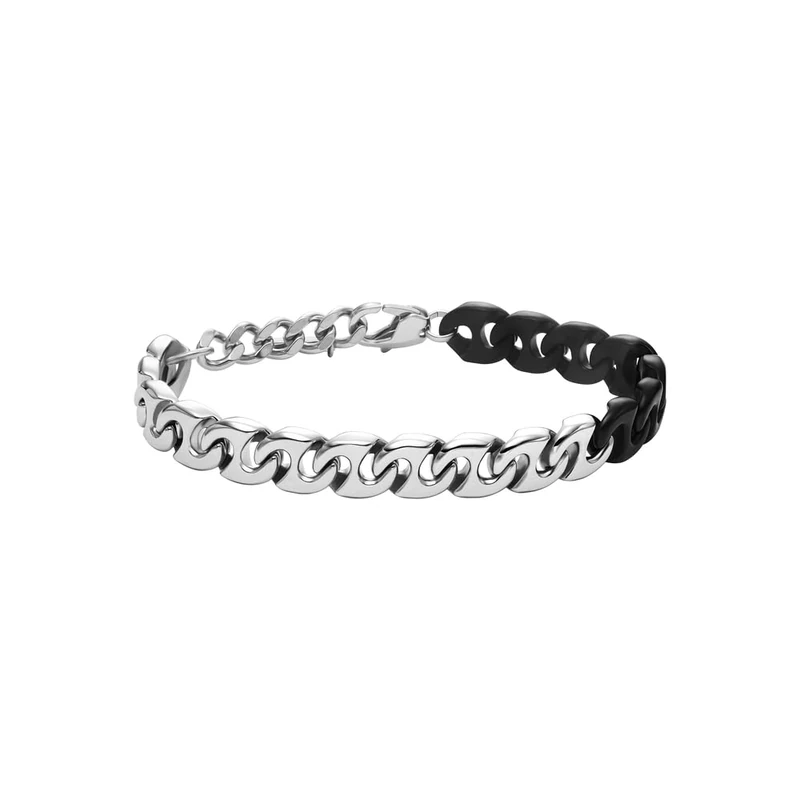 Diesel Men's 2 tone Stainless steel with lobster clasp closure bracelet