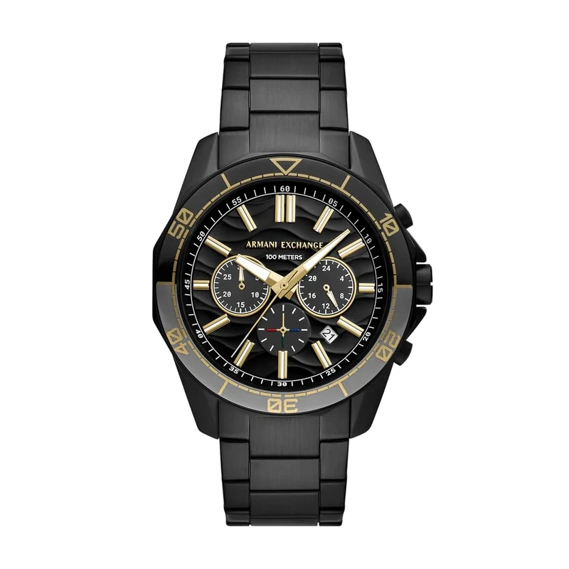 Armani Exchange Spencer AX1963 men's chronograph with steel case and strap - Image 1