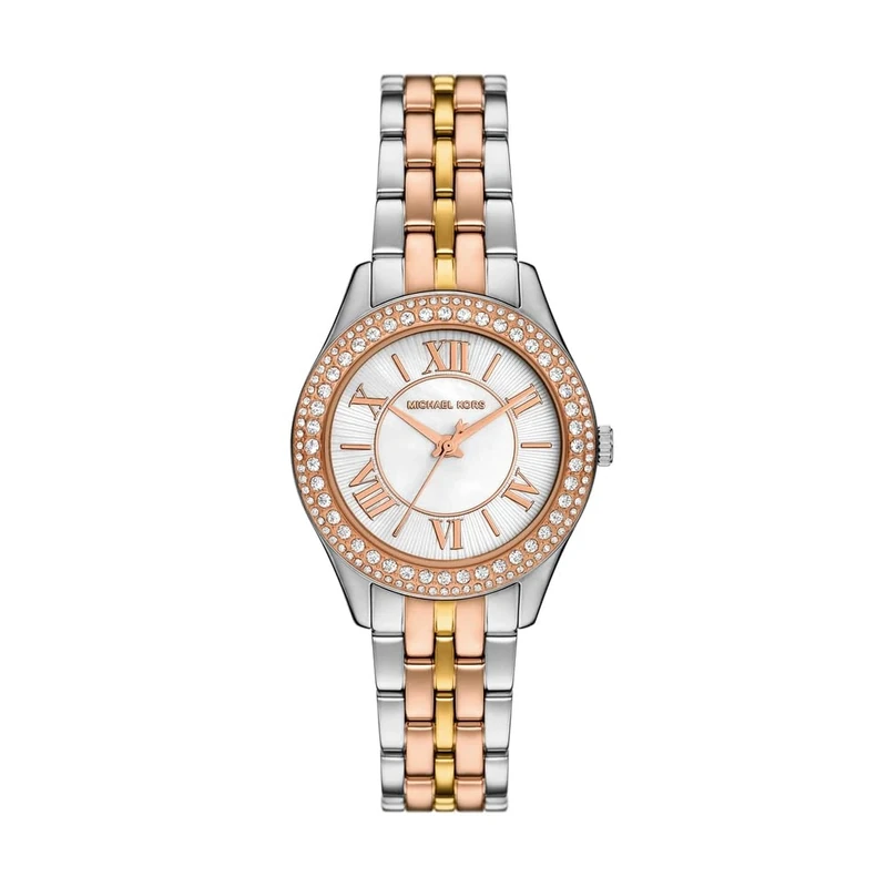 Michael Kors Harlowe Watch for Women, Quartz Three Hand Movement with Stainless Steel or Leather Strap
