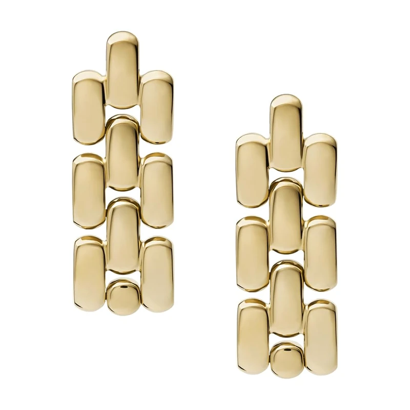 Fossil Women's Gold tone Stainless steel with post/stud closure Earrings
