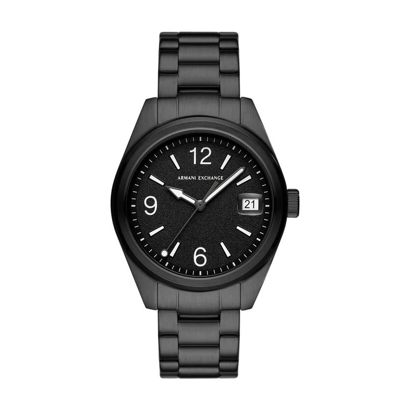 Armani Exchange Watch for Men, Quartz Three Hand Movement and 42 mm Case Size with Stainless Steel Strap