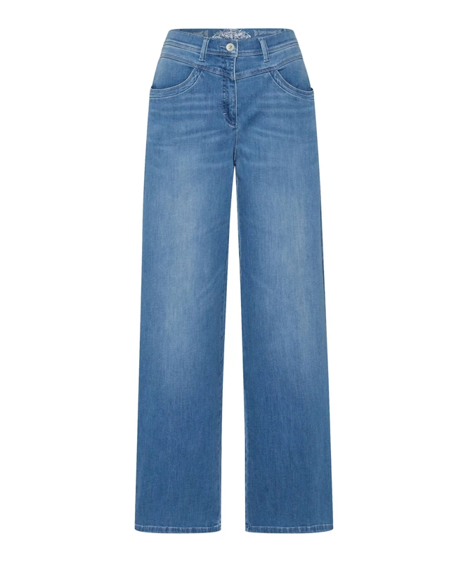 Raphaela by Brax Women's Laura Flared Modern Denim Jeans, 29 Bleached Using & Buffies, 32W x 30L
