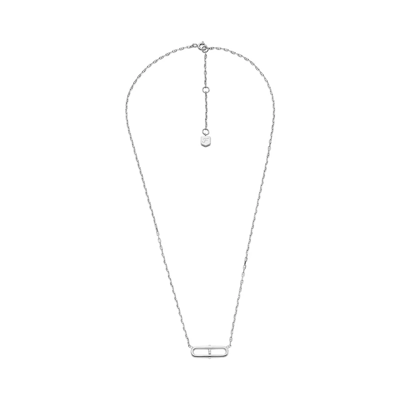 Fossil Women's Sterling Silver Sterling Silver Necklace, JFS00636040