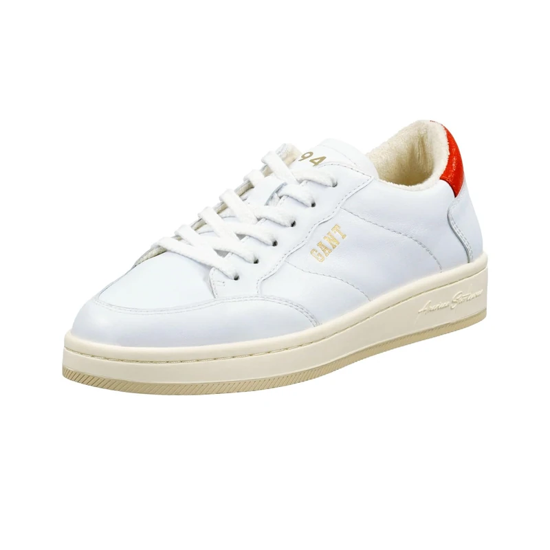 GANT Women Prepla Sneaker, White, 6 UK