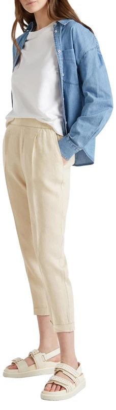 United Colors of Benetton Pantalone 4agh558x5 Women's Trousers, Beige, XS