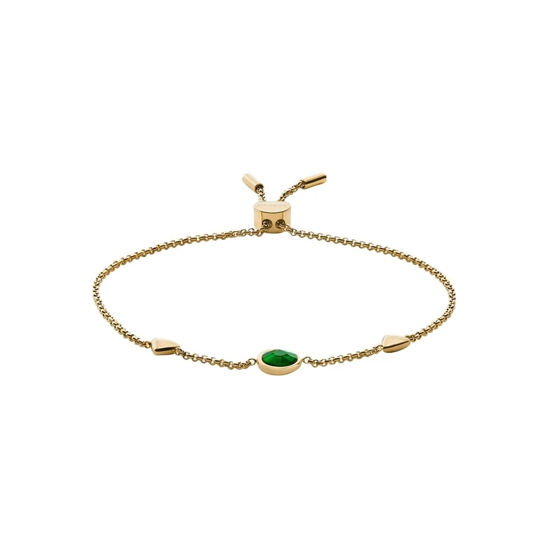 Skagen Women's Stainless Steel and Semi precious or brass with Slider closure bracelet