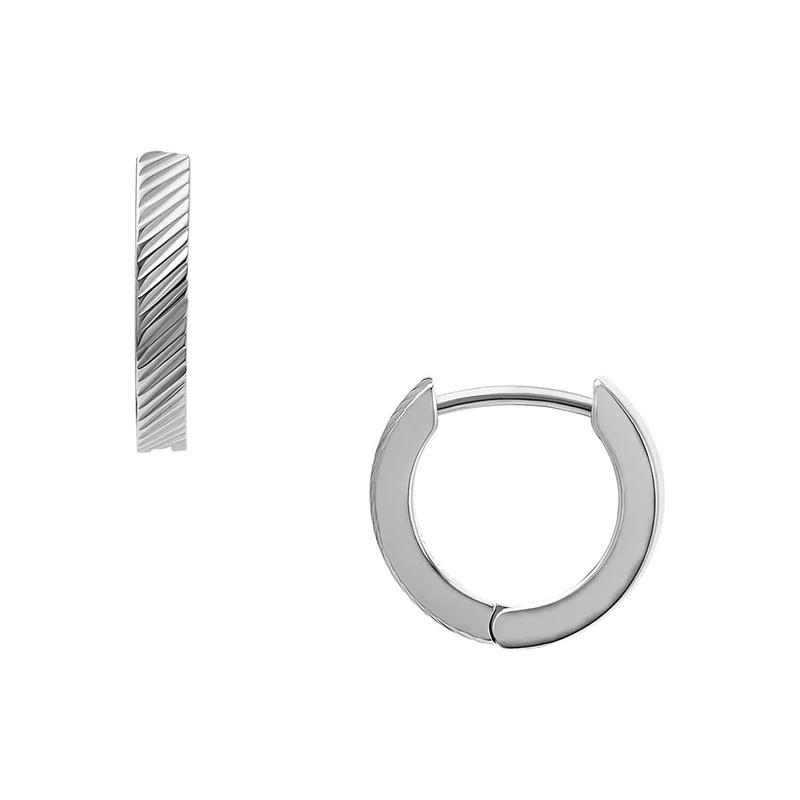 Fossil Women's Harlow Silver Stainless Steel Earring, JF04772040