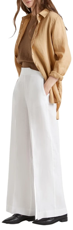 United Colors of Benetton Women's Trousers, White, XS