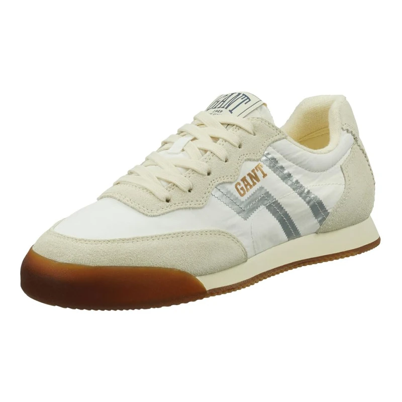 GANT Women's Lace-Up Shoes in White Combination, White Combi, 8 UK