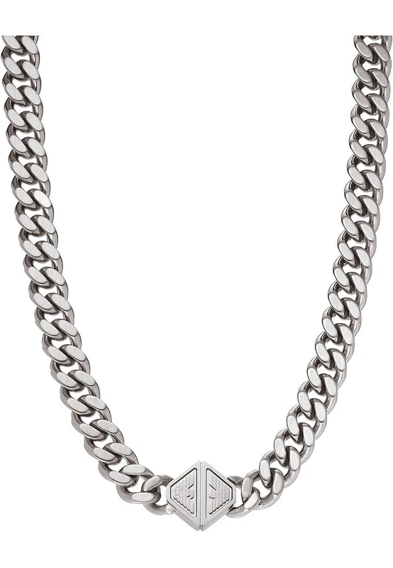 EMPORIO ARMANI Men's Stainless Steel with lobster clasp closure Chain necklace