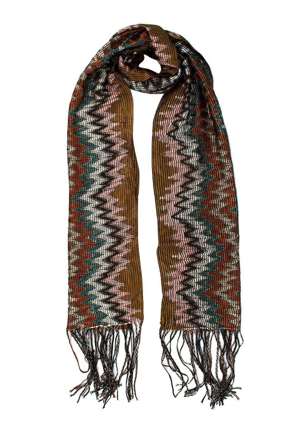 Missoni Pre-loved Multi-Colour Zigzag Scarf