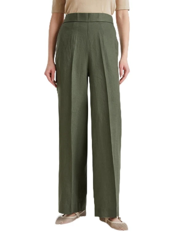 United Colors of Benetton Women's Trousers, Green, S