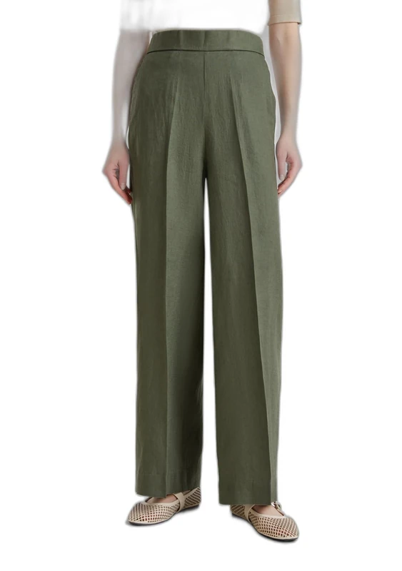 United Colors of Benetton Women's Pantalone 4aghdf08k Trouser, Green, M - Image 1