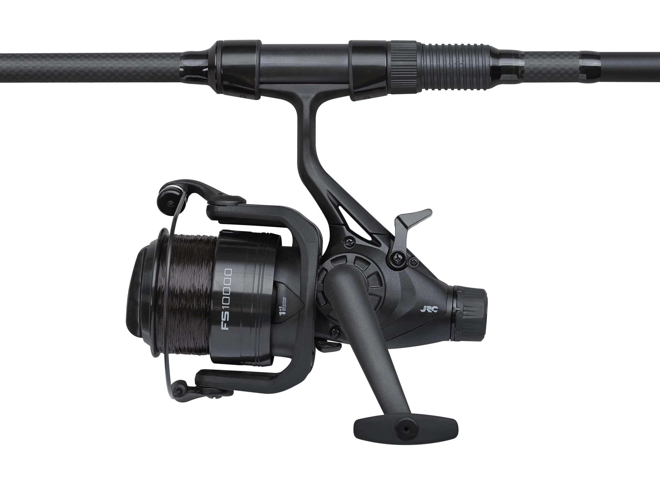 JRC Specimen Combo, Defender Rod & Reel Combos, Coarse and Match Fishing, Lake fish, freshwater Angler, Carp, Pre Spooled with line, Black, 10000, 3.66m, 3.25 lb