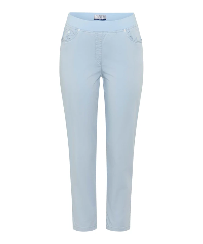 Raphaela by Brax Women's Pamina 6/8 Super Light Cotton Trouser, PowderBlue, 31W x 32L
