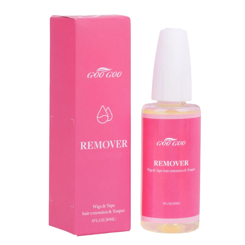 GOO GOO Tape Hair Extension Remover, Wig Glue Remover, Removes Hair Glue, Double Sided Extension Tape, Fast Acting Hair Extensions Remover 30ml