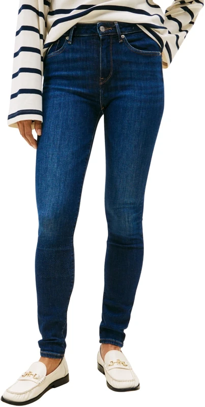 Tommy Hilfiger Women’s Como Skinny Fit Jeans, Blue (Nos Dark Blue), 34W/33L