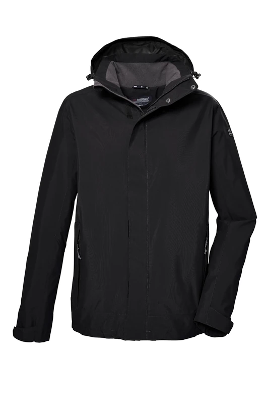Killtec Men's Kos 87 Mn Jckt_xenios Functional Outdoor Jacket with Zip-Off Hood, Black, XXX-Large