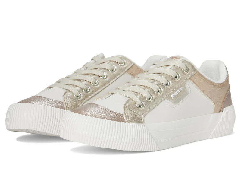 Rocket Dog Women's Cheery Comfort Plush Foam Sneaker, Dalie Bronze Combo, 8 UK