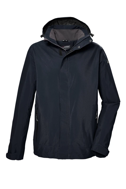 Killtec Men's Kos 87 Mn Jckt_xenios Functional Outdoor Jacket with Zip-Off Hood, Dark Navy, XL