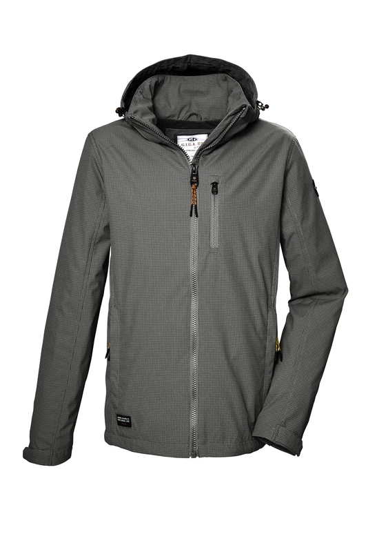 G.I.G.A. DX Men's Gs 82 Mn Sftshll Jckt Softshell outdoor jacket with zip-off Hood, steel grey, XXL