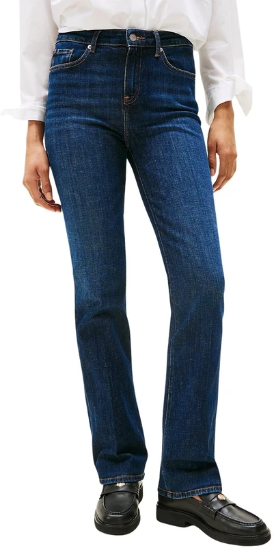 Tommy Hilfiger Women's Bootcut Fit Jeans, Blue (Nos Dark Blue), 34W/30L