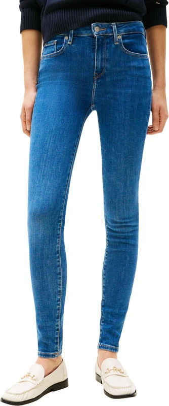 Tommy Hilfiger Women’s Como Skinny Fit Jeans, Blue (Nos Mid Blue), 34W/28L