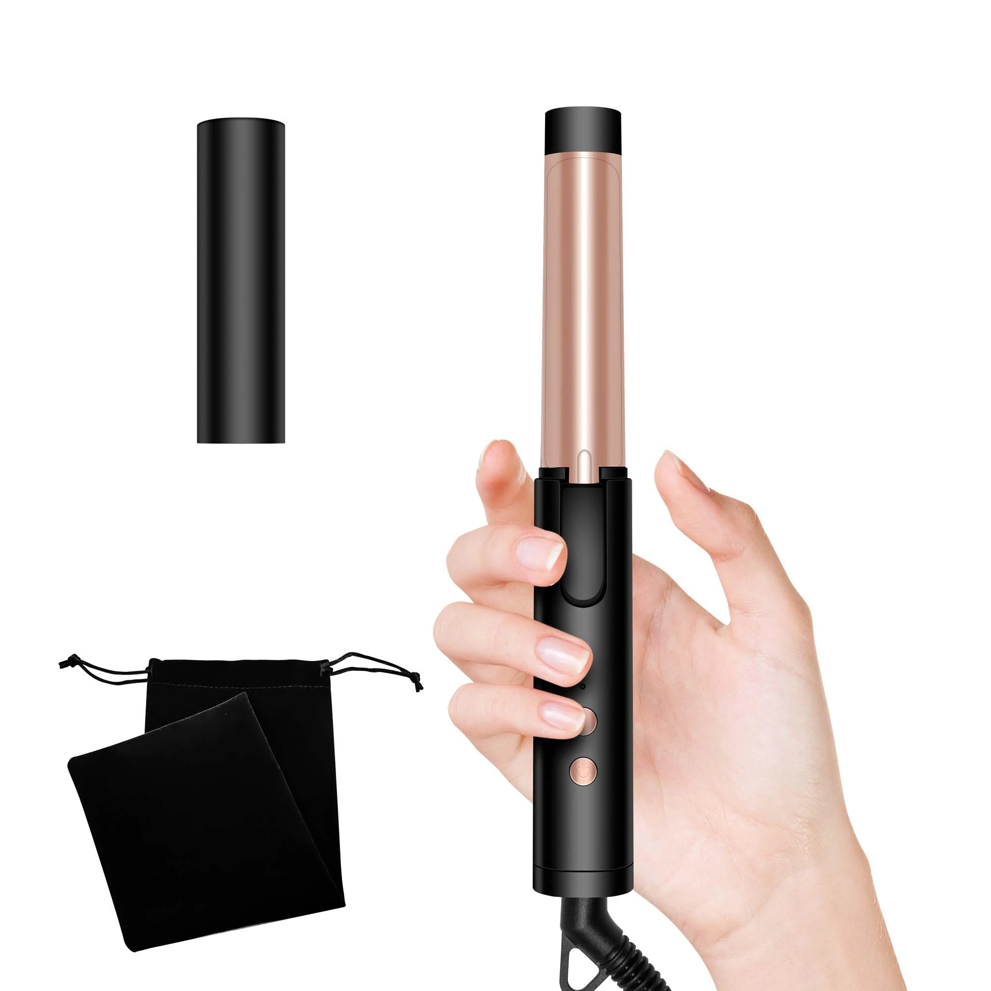 Hair Curler Heat Protection - 5 Temperature Settings for All Hair Types, 60-Minute Auto Shut-Off