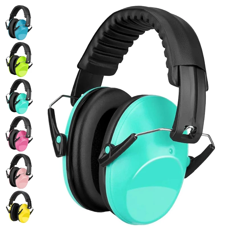 BraveKoi Kids Ear Defenders, Children Noise Cancelling Headphones 26dB SNR Foldable Adjustable Hearing Protection Noise Cancelling Earmuffs for Autism, Boys, Girls, Toddlers (Age 3-16 Year Old)