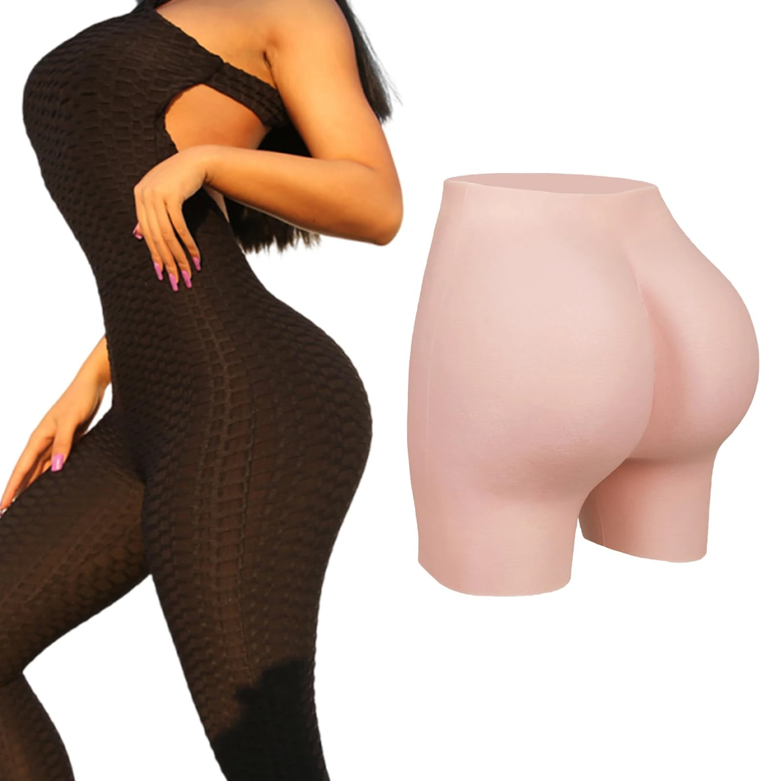 Cyomi Silicone Panties Hip Pads Enhancer Shaper Panties Open Silicone Panties for Crossdresser Cosplay Transgender Drag Queen