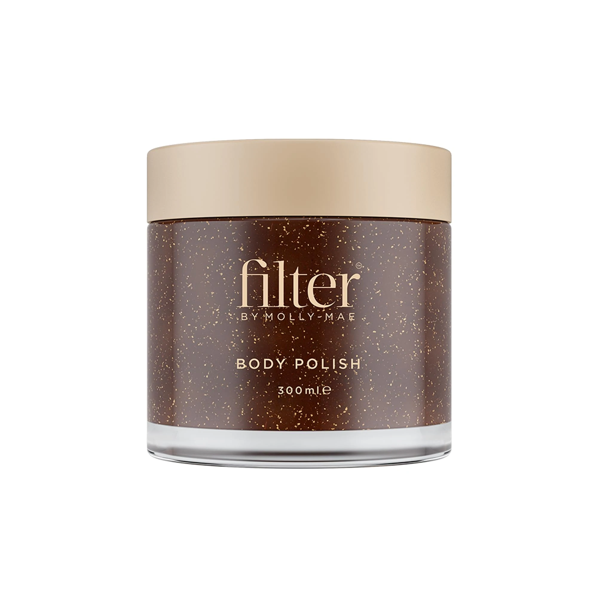 Filter by Molly-Mae Body Polish | Moisturising Body Scrub, with Apricot Kernel Oil & Shea Butter | Fake Tan Remover and Pre Tan Applicator | Anti-Inflammatory | Smoothing & Exfoliating | 300ml