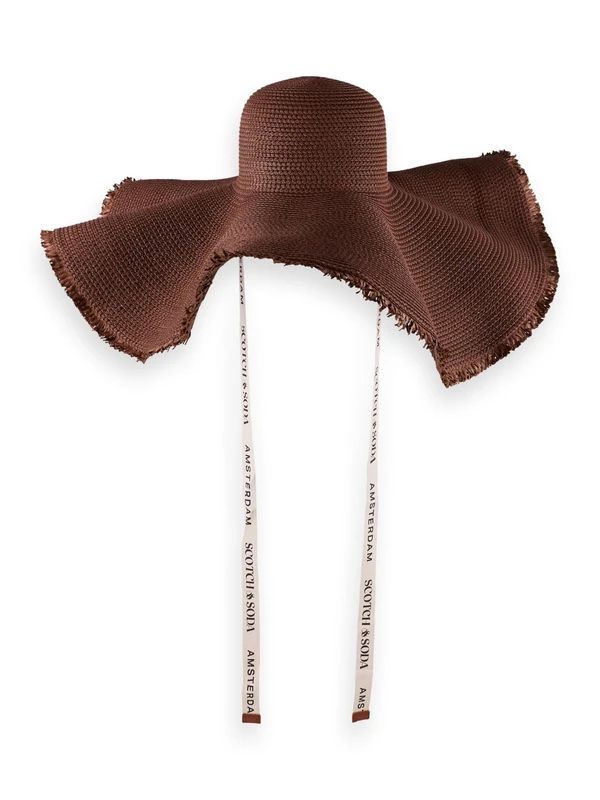 Scotch & Soda Women's Oversized Sun hat, Cold Brew, One Size