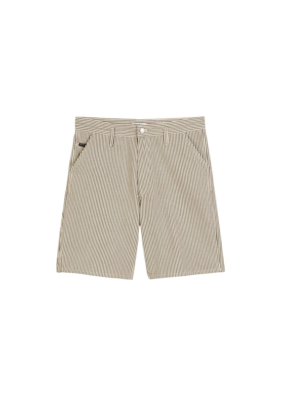 Marc OߴPolo Denim Men's Organic Cotton Striped Denim Shorts, Multicolor (Offwhite Multi 01), 28