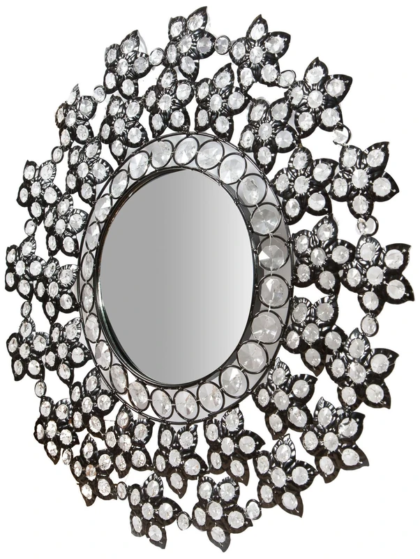 Biscottini - Hanging Mirror Diameter 50 cm - Door Mirror - Decorative - Bedroom - Wall - Elegant