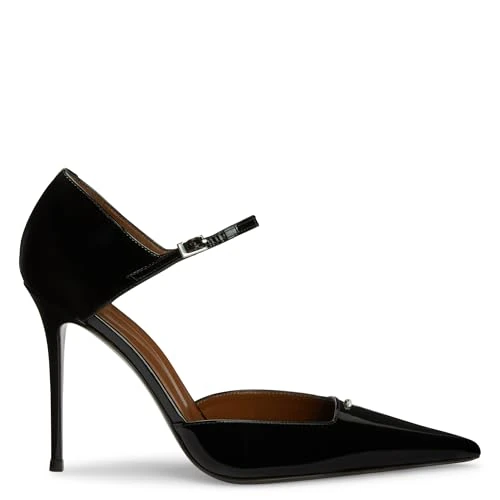 Giuseppe Zanotti, Raquel D'Orsay 105, Black, Leather, 4
