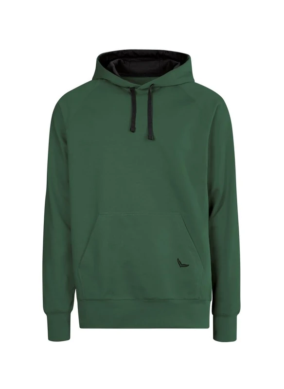 Trigema Organic Cotton Hooded Sweatshirt, ivy, 3XL - Image 1