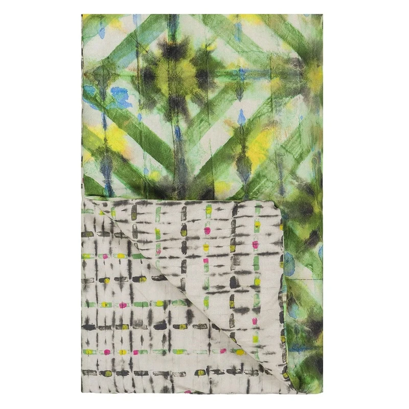Designers Guild Batik Forest Quilt, 140 x 220 cm - Image 1