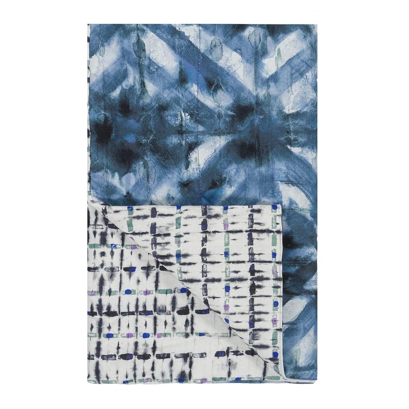Designers Guild Batik Indigo Bedspread, 260 x 240 cm