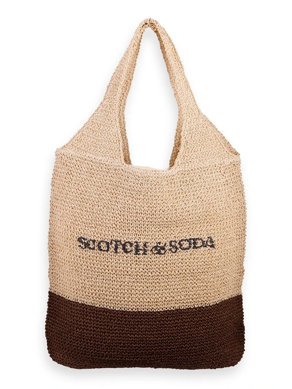 Scotch & Soda Women Oversized Straw Bag Shopper - Natural - Image 1