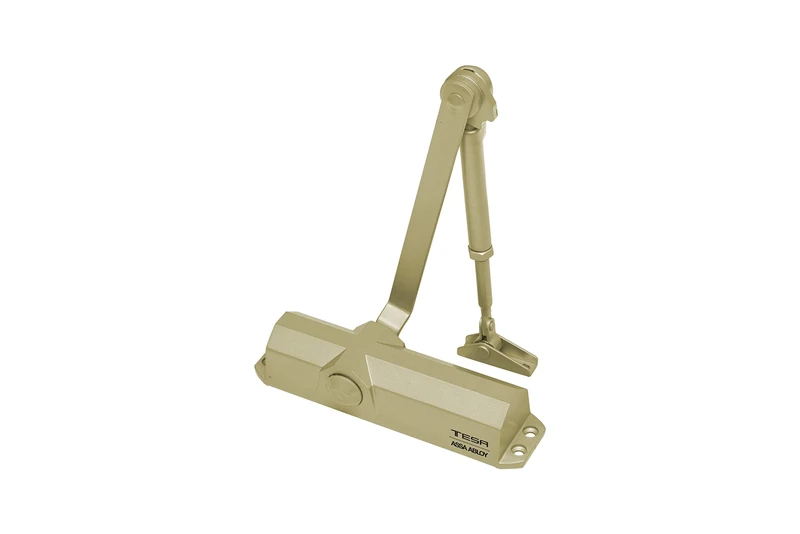 Tesa Assa Abloy CT180134NOR Articulated Arm Door Closer for Doors Gold with Retention CT1800