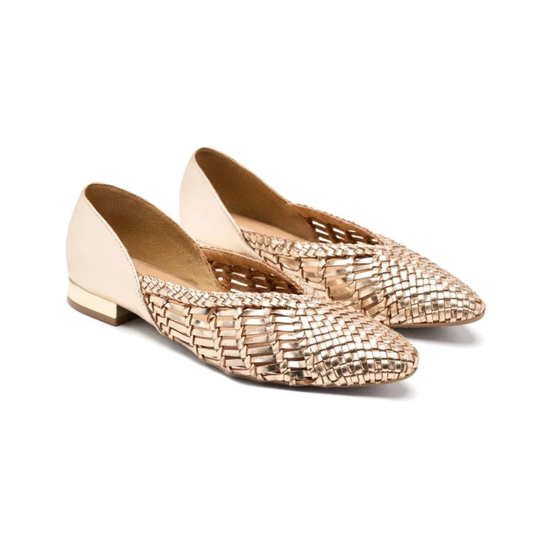 GIOSEPPO Women's Harpswell Mary Jane Flat, Platinum, 3.5 UK