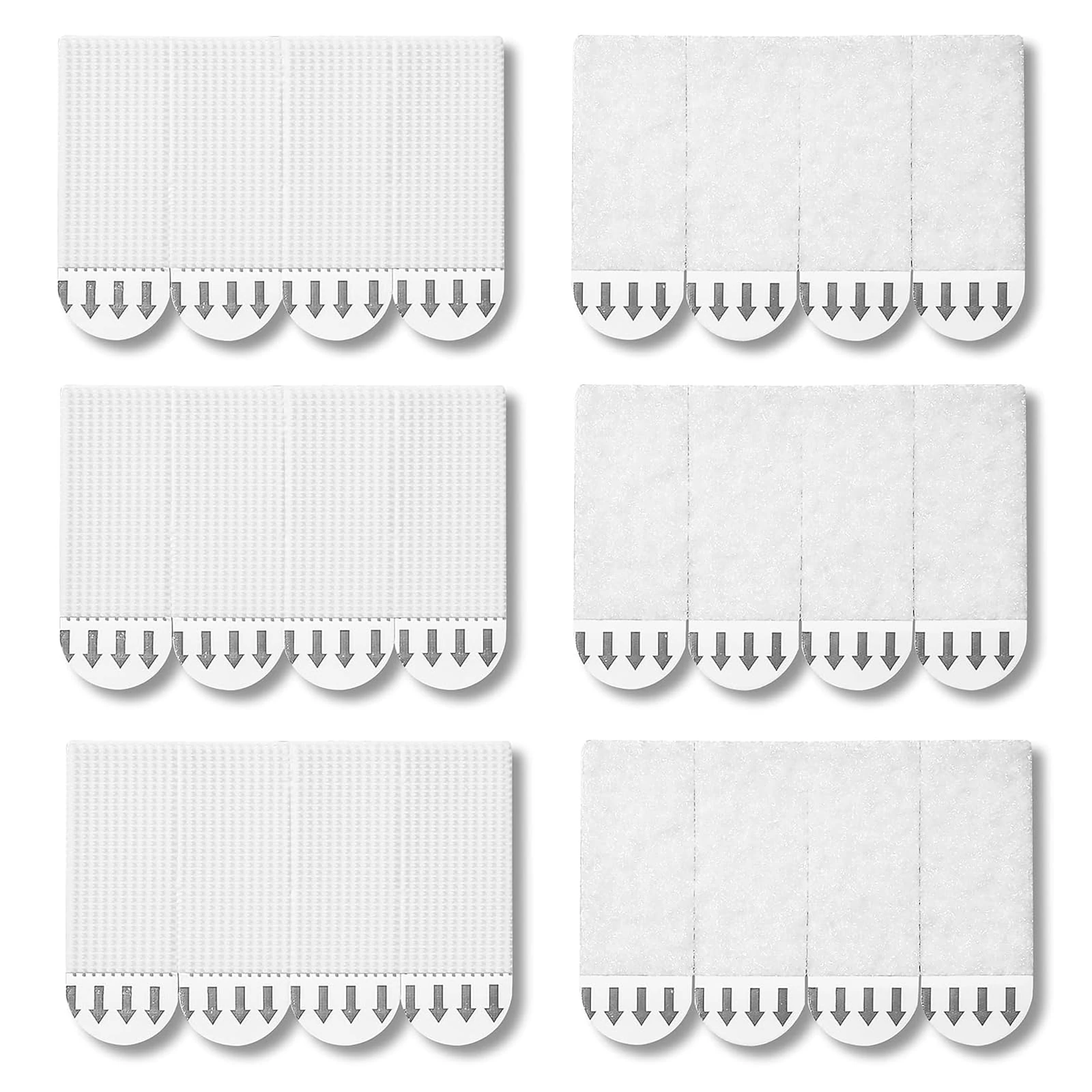 Picture Hanging Strips Heavy Duty,12-Pairs(24 Strips) Picture Canvas Hanger No Nails,Photo Frame Stickers for Wall,Hanging Picture Without Nail,Hook and Loop Mounting Tape. (16 x 45mm)