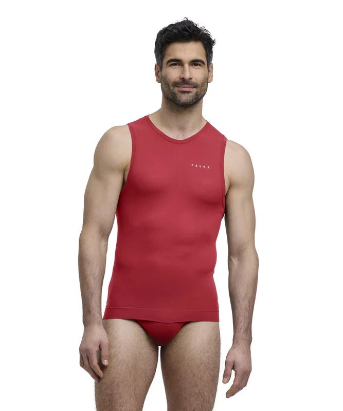FALKE Men's Ultralight Cool M S/l Sh Functional Yarn Quick Dry 1 Piece Base Layer Top, Red Bloody Mary 8177, M