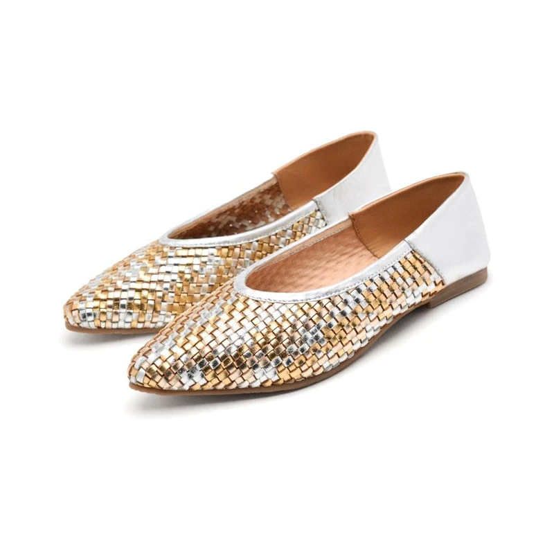 GIOSEPPO Hersey, Women's Mary Jane Flat Shoes, Silver, 37 EU, Metallic Silver, 5 UK