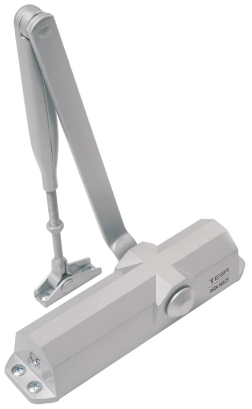 Tesa Assa Abloy CT180034NPL Articulated Arm Door Closer for Doors Silver without Retention CT1800