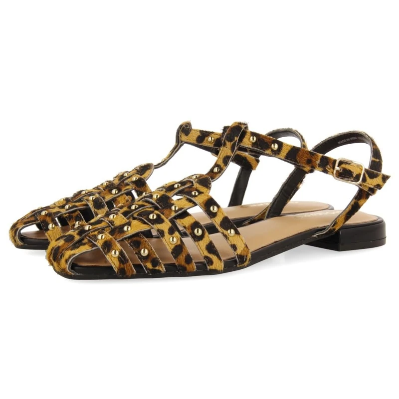 GIOSEPPO Hatfield, Women's Mary Jane Flats, Leopard, 38 EU, Leopard, 6 UK