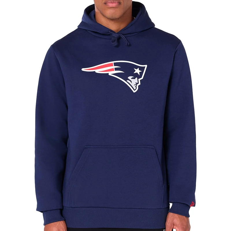 New Era New England Patriots NFL Team Logo Hoody Blue Hooded Jumper
