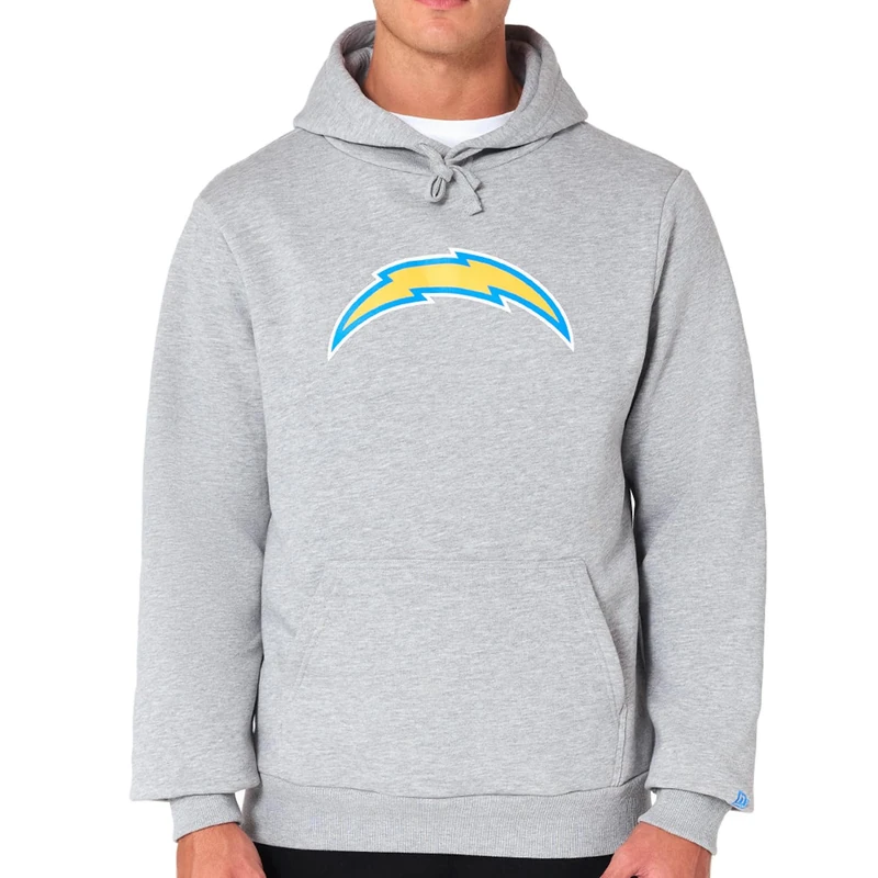 New Era Los Angeles Chargers NFL Team Logo Hoody Grey Hooded Jumper